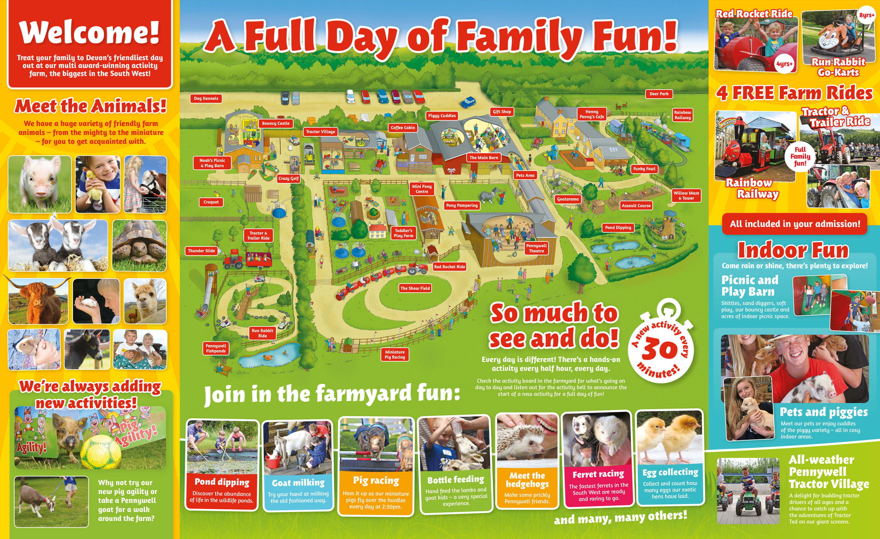 Pennywell Farm Map Devon Tourist Attraction